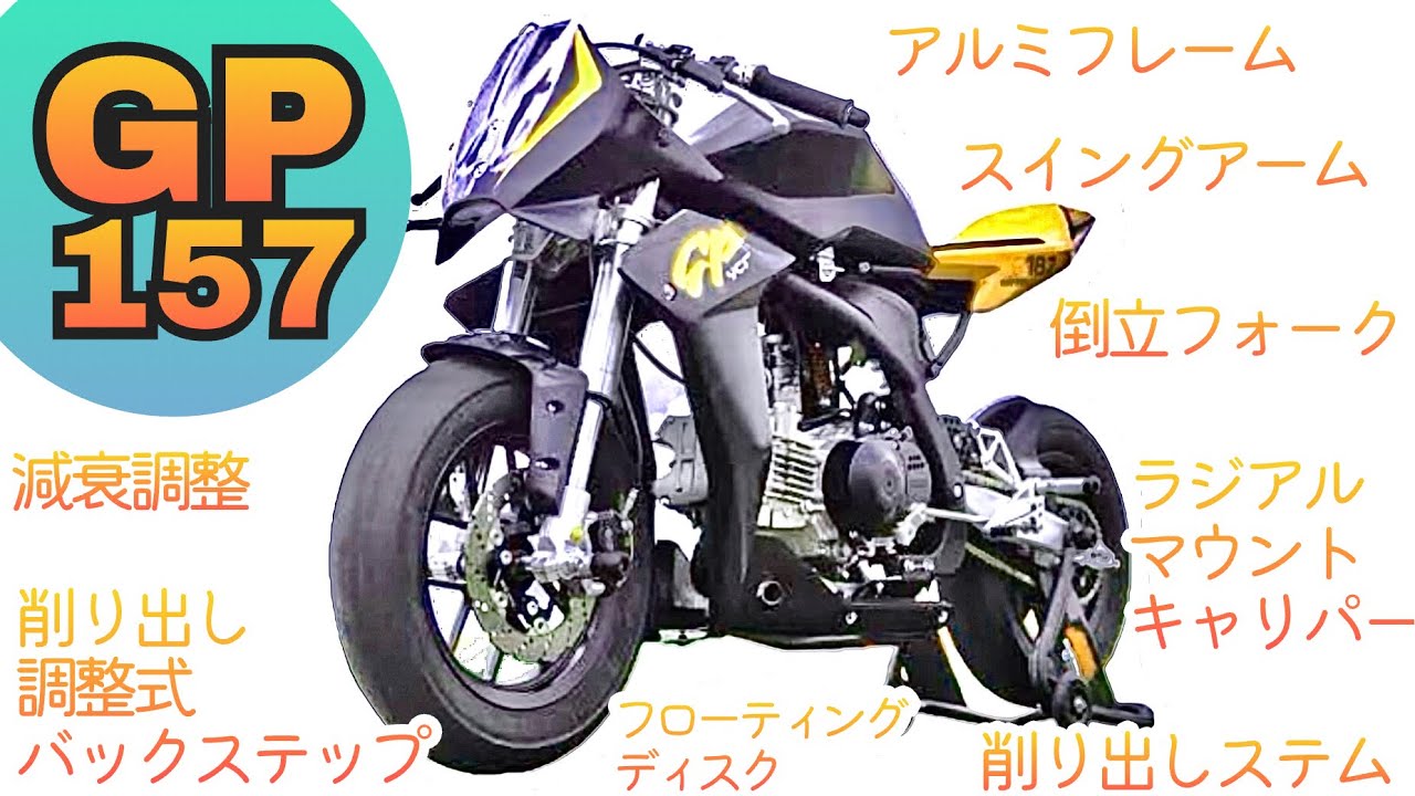 🇫🇷YCF【GP157】日本に1台しかないミニモト‼️井頭モーターパークを走ってみた‼️🔥✨