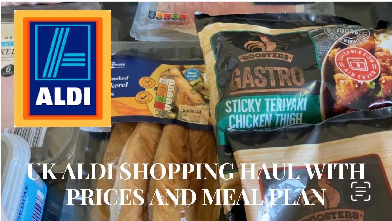 🌽🍔NEW IN JUNE UK ALDI FOOD SHOPPING HAUL WITH PRICES AND MEAL PLAN🍔🌽