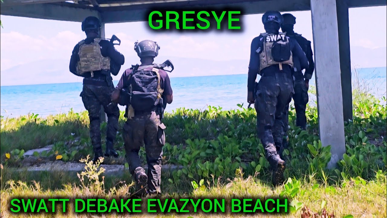 Gresye, Lewogan! Swatt debake nan Evazyon Beach jodi dimanch lan, bandi yo paka ret kanpe goumen