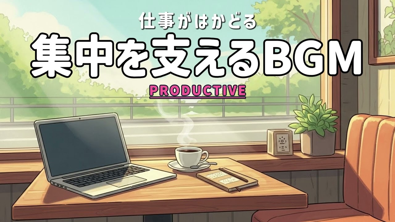 【在宅ワークBGM】静かに集中できる仕事用音楽