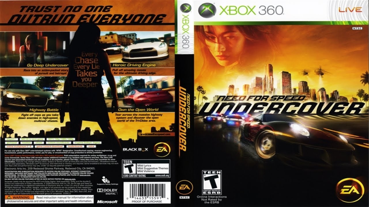 Need for Speed: Undercover (2008)  - Full Game | XBOX 360  |   UHD | 4K |