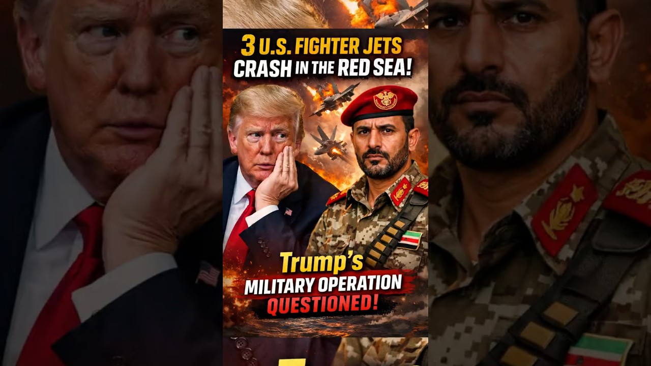 3 U.S. Fighter Jets Crash in the Red Sea! Trump&rsquo;s Military Operation Questioned