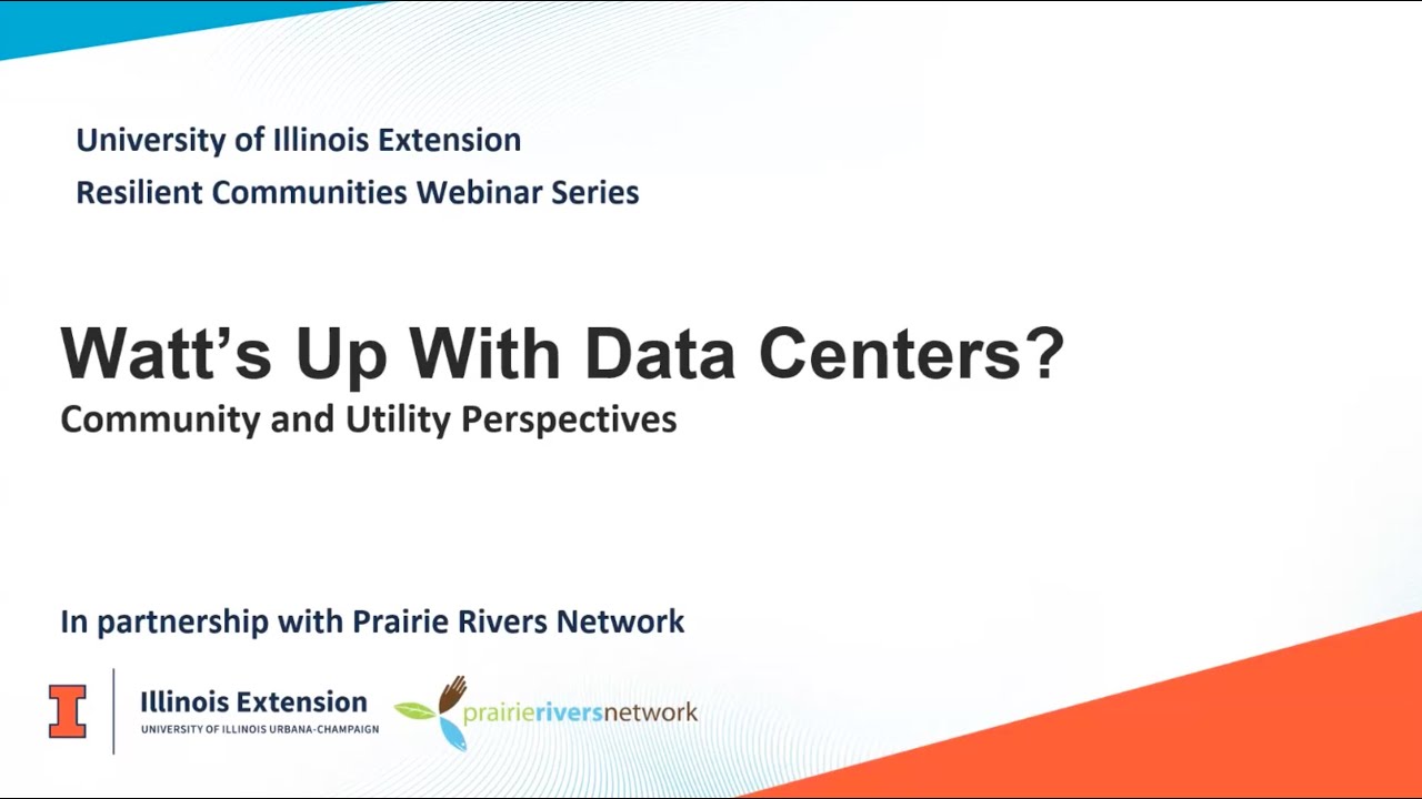 Resilient Communities Webinar | Watts Up with Data Centers? Part 2 | 01-20-26