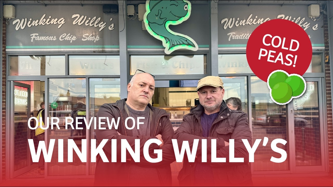 The 2 Grumpy Fryers Review Winking Willy's Fish n Chips in Scarborough | Great Batter but Cold Peas