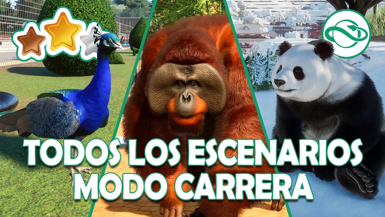 CARRERA 🌟 CONSEGUIR ORO en DIFÍCIL (todos escenarios) | PLANET ZOO
