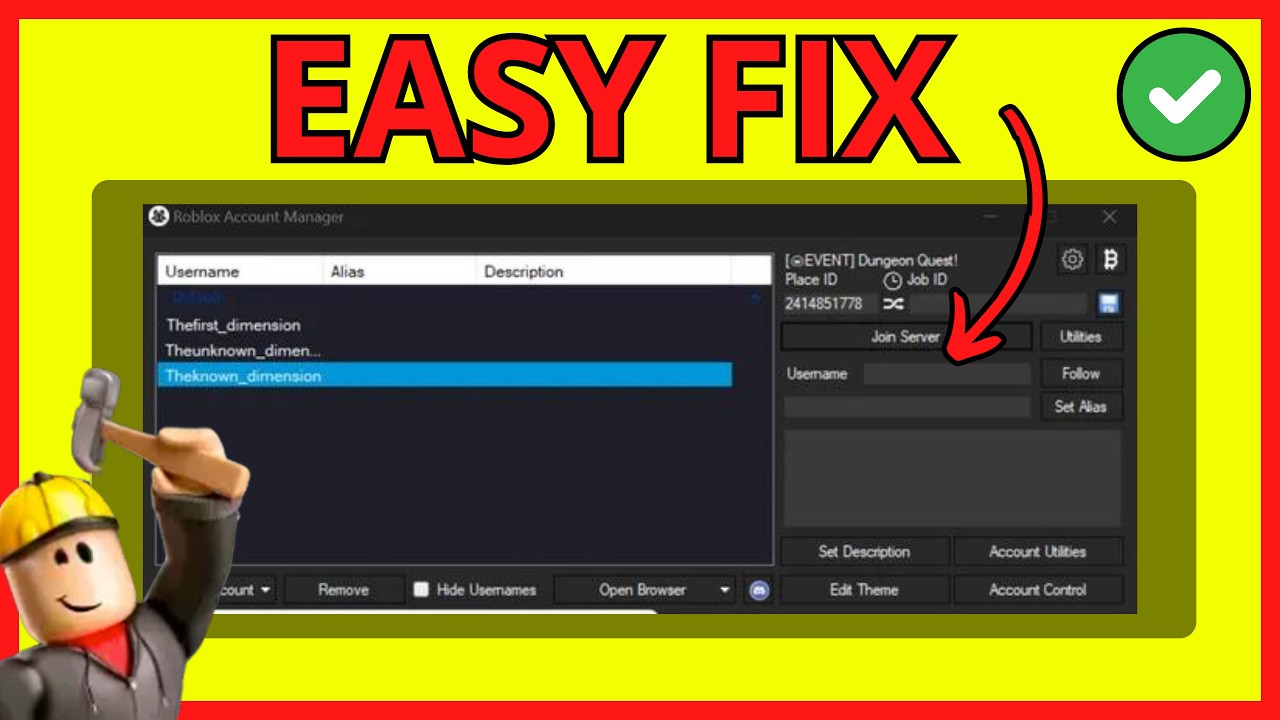 Как исправить неработающий менеджер аккаунтов Roblox &mdash; простое решение!