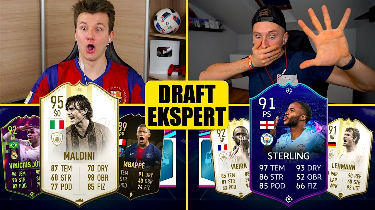 DRAFT EKSPERT - STERLING ROZRABIAKA! | LACHU vs ZWYKŁY KIBIC | FIFA 19