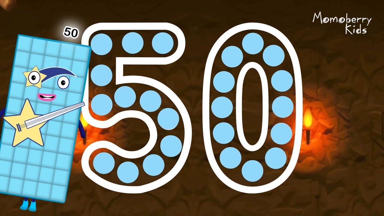 Numberblocks 50 Magic Run - Numberblocks Fifty Adventure | Number Counting Go Explore