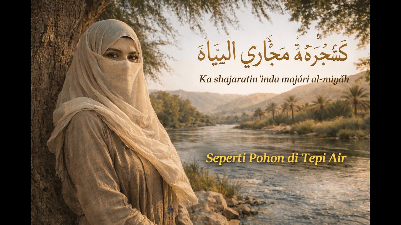 Ka shajaratin ‘inda majāril miyāh - Seperti Pohon di Tepi Air (Lirik & Terjemahanya)
