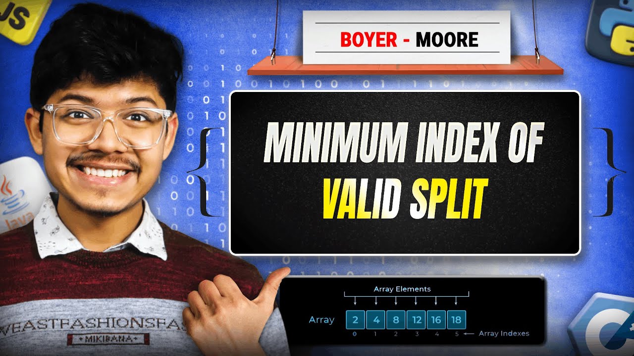2780. Minimum Index of a Valid Split | Boyer-Moore Majority Voting Algorithm