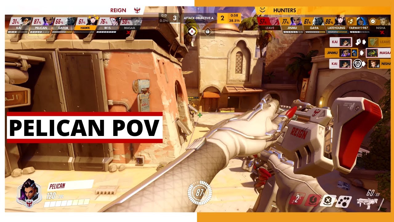 PELICAN POV | Tracer, Sombra & Echo | Playoffs - ATL Reign vs Chengdu Hunters | OWL Season 2021