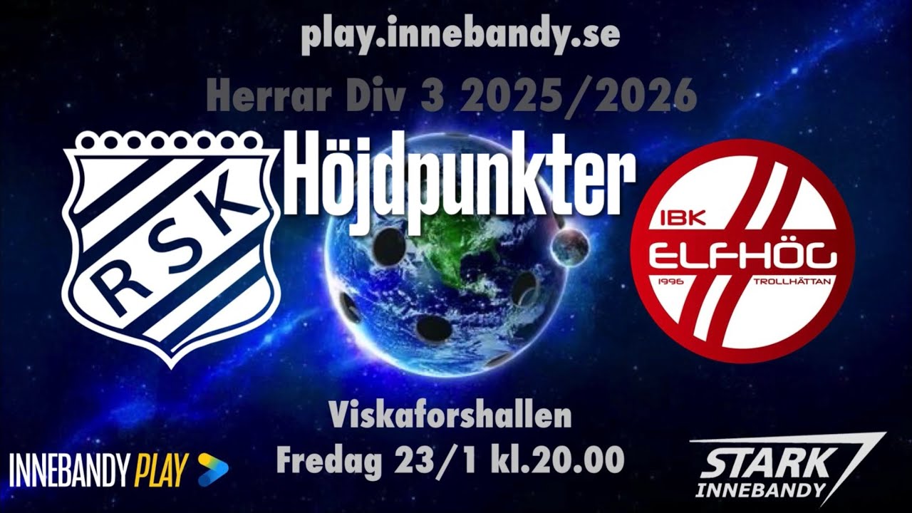 Höjdpunkter Rydboholms SK - IBK Elfhög 2026-01-23
