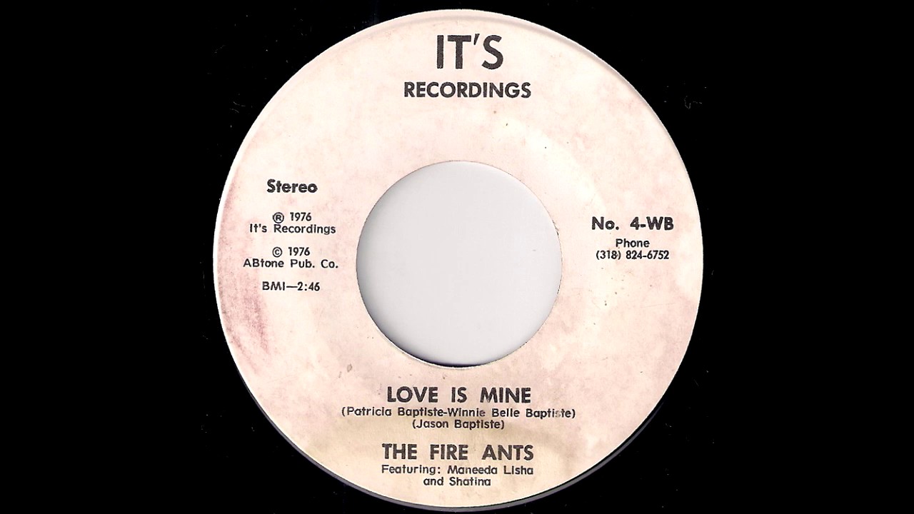 The Fire Ants - Love Is Mine [It's Recordings] 1976 Outsider Soul Funk 45
