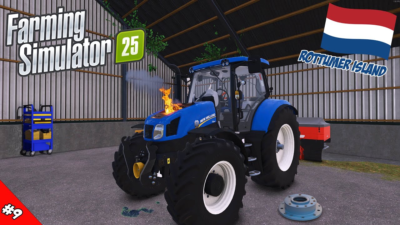 'REAL DAMAGE TO MACHINERY!' Farming Simulator 25 Rottumer Island #9