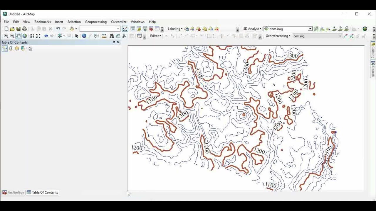How to create normal Contour,Smooth Contour and  Index Contour lines in ArcMap#በአማርኛ