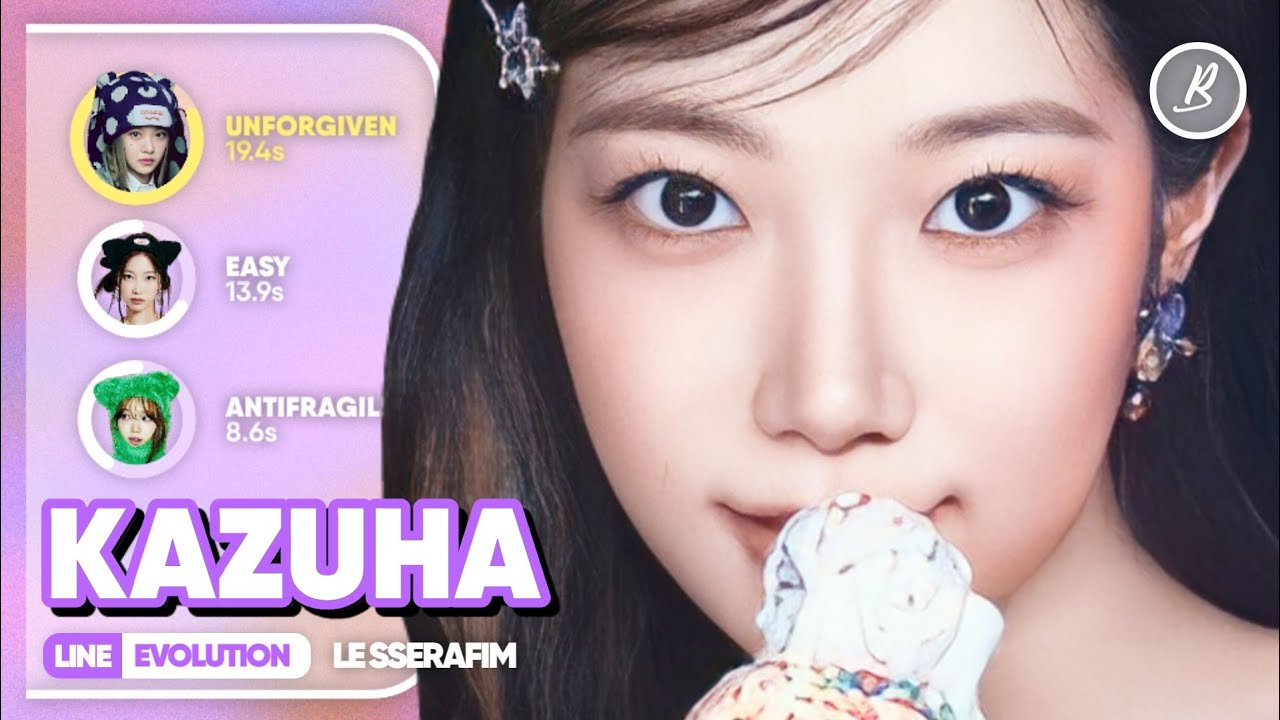 LE SSERAFIM - Kazuha » Line Evolution (Until EASY) • MAR/24