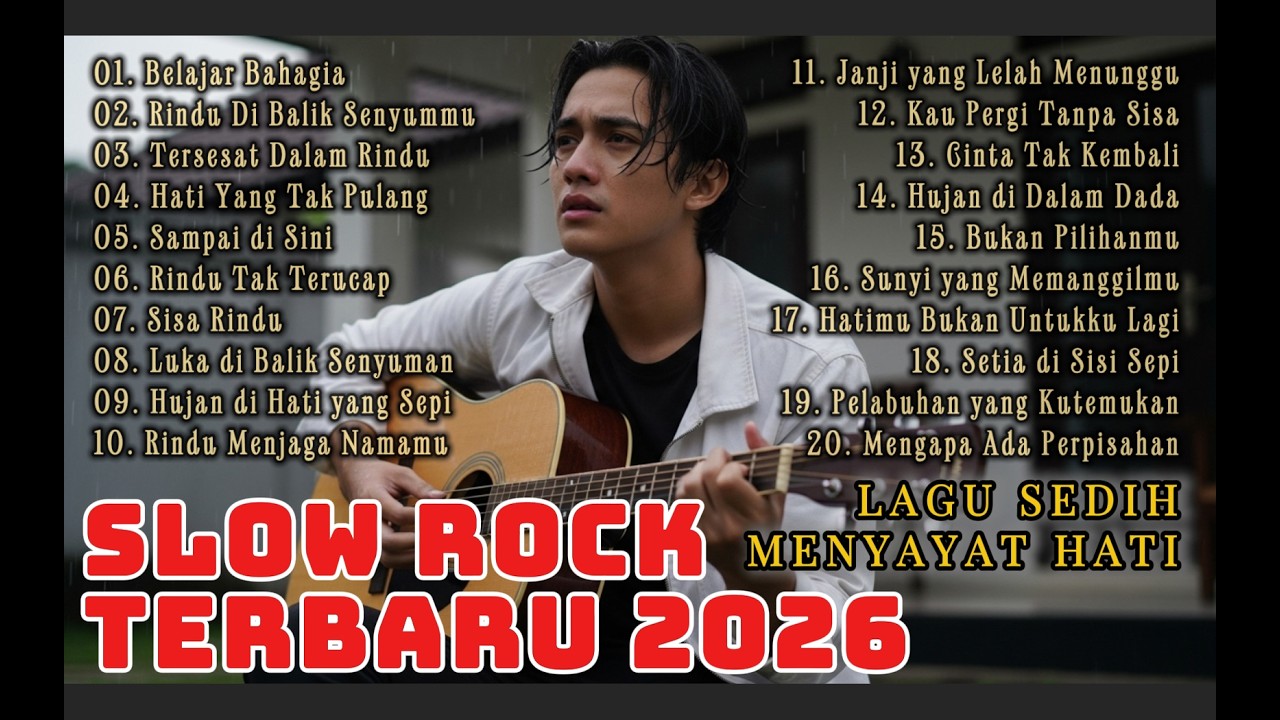 LAGU SLOW ROCK MELAYU TERBARU 2026/Paling Sedih Menyayat Hati/ Slow Melayu/🎶Belajar Bahagia