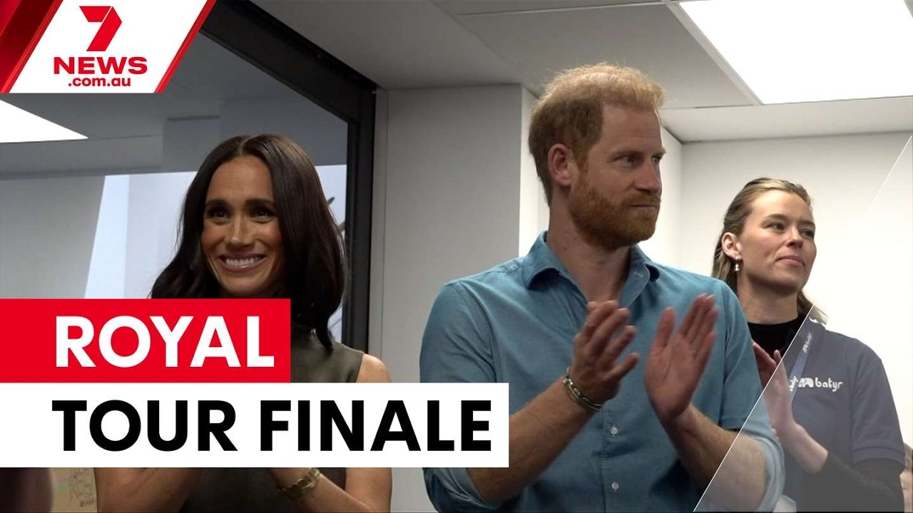 Harry i Meghan kończą burzliwą wizytę w Melbourne | 7NEWS
