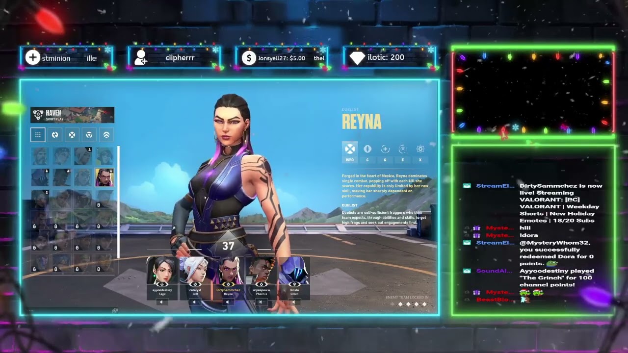 [PC] VALORANT | Weekday Shorts | New Holiday Emotes | 18/20 Subs | December 23, 2025