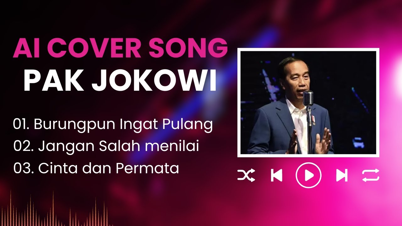 Dengerin 3 Lagu Tembang Kenangan, Pak Jokowi Nge-cover Asyik Banget! ( ai cover song )