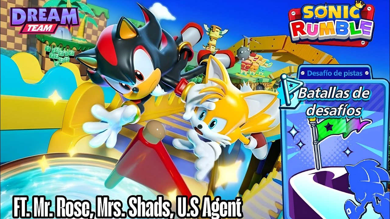 Sonic Rumble | Batalla de Desafíos de Pista N°7 FT. Mr. Rose, Mrs. Shads, U.S Agent