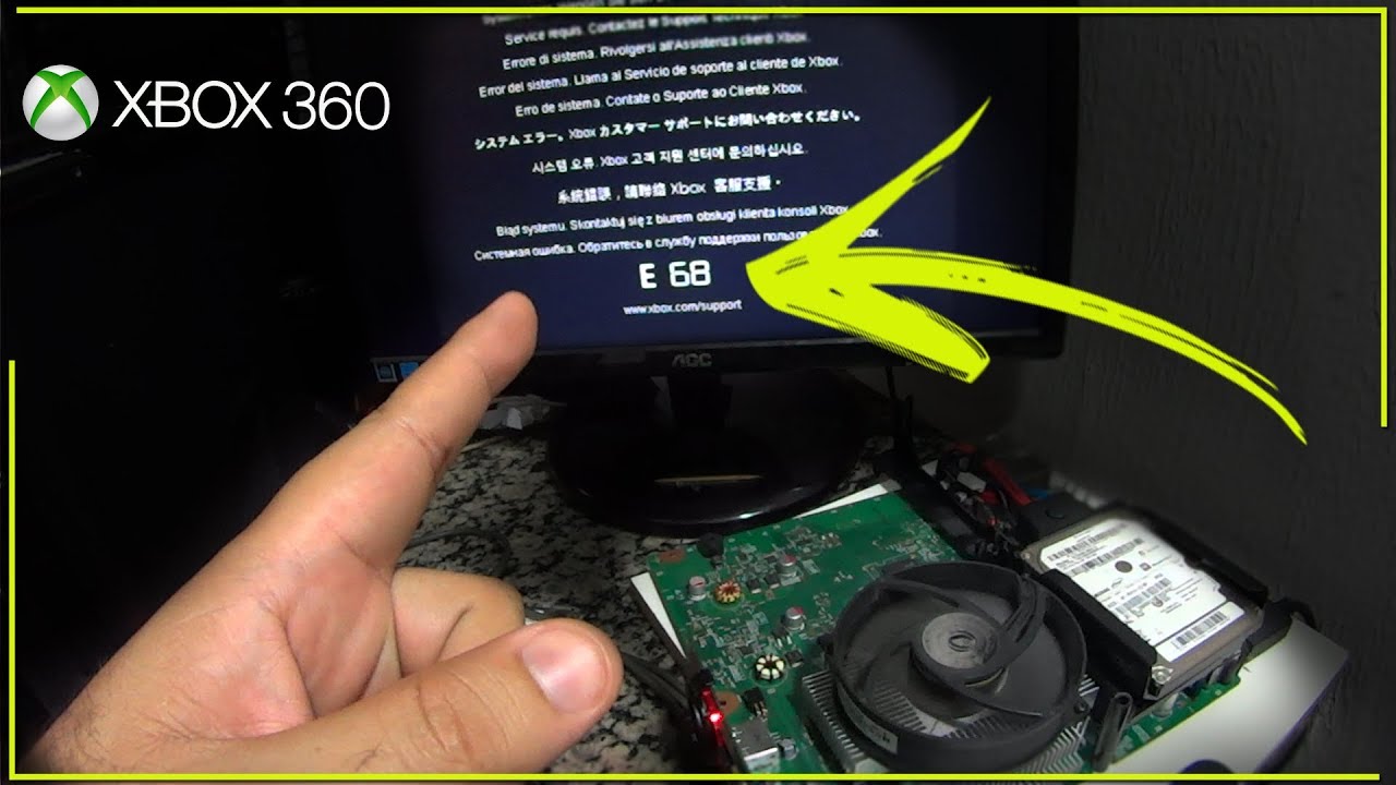 xbox 360 com Luz Vermelha erro (E68) - Maravilha Vamos arrumar em casa• (nº1100)