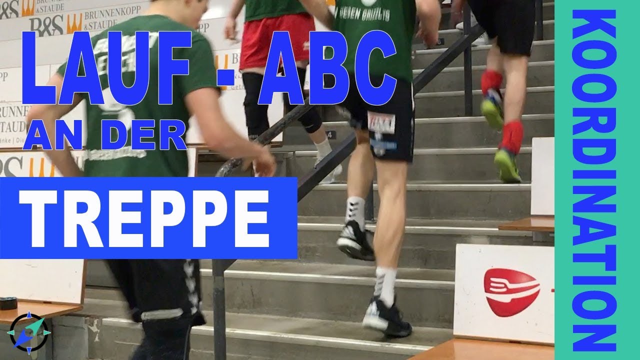 Schnelligkeit und Koordination verbessern - Laufschule an Treppe