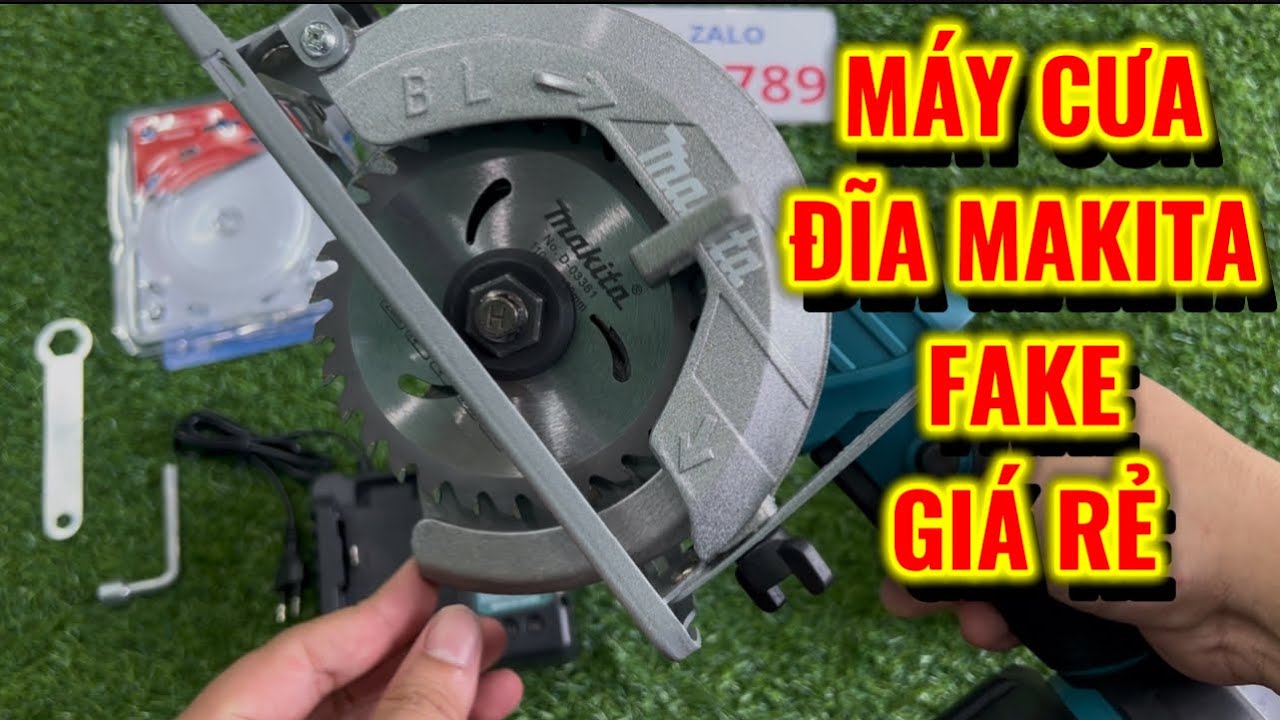 Máy cưa Đĩa MAKITA FAKE Lắp Lưỡi 125 Cắt Đa Năng Hàng Loại 1 Lõi Đồng Không Chổi Than