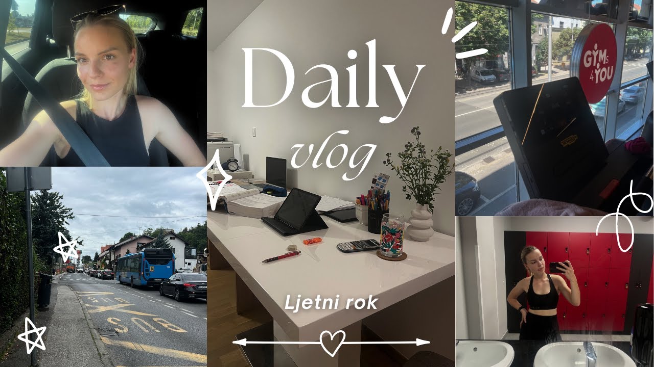 Ljetni ispitni rok 👊🏻📚 || učenje, tuna dip, trening, study time lapse