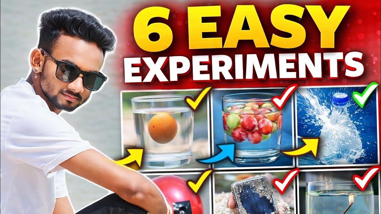 6 simple easy experiment at home #new_experiment #viralvideos #एक्सपेरिमेंट aasan experiment ghar pe