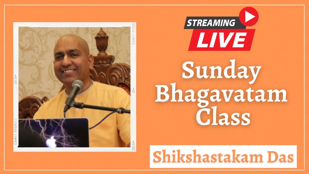 Sunday Bhagavatam Class | HG Shikshastakam Prabhu | 13.03.2022