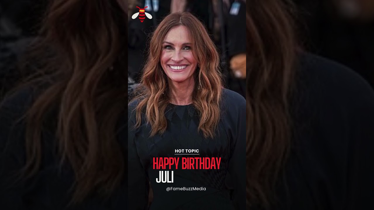 Happy 58th Birthday Julia Roberts! 🎂 | America's Sweetheart & Oscar-Winning Actress #happybirthday