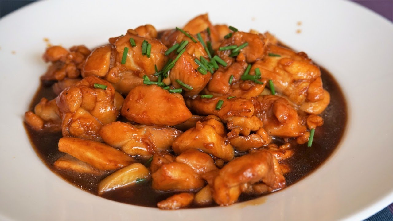 Caramel Chicken: a very good, easy and simple Chinese dish - Morgane Recipes