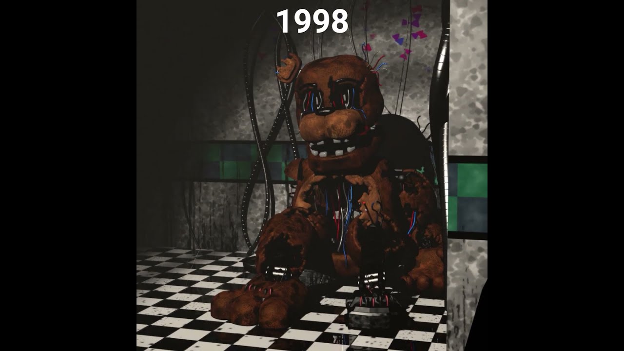 FNAF Withered Freddy over the years