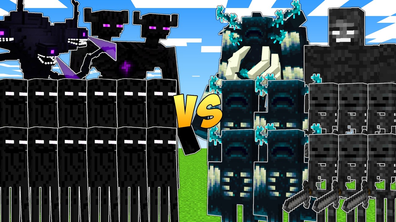 ENDERMEN vs WARDENS & WITHERS