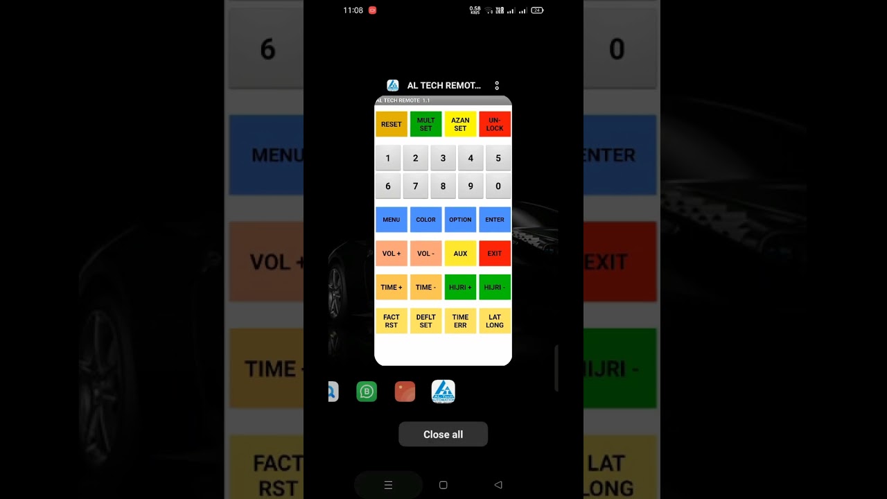 masjid clock app settings for mobile
