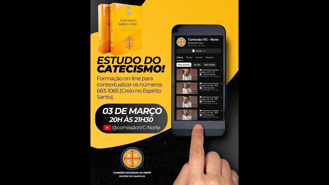1ª PARTE - Catecismo em 1 ano (Nº 683-1065 - Creio no Espírito Santo)