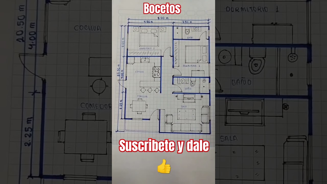 boceto de una Vivienda #planos #home #viralvideo  #sortssorts #bocetos #house #hogar #construction