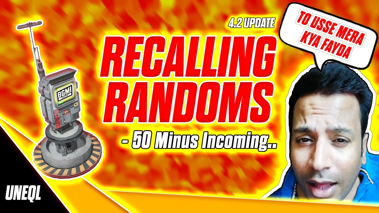 🤣 Recalling Randoms In BGMI 4.2 Update 🤣