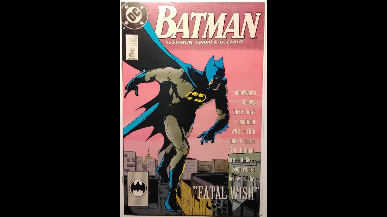 Batman 430 Jim Starlin's last issue. Jim Aparo pencils