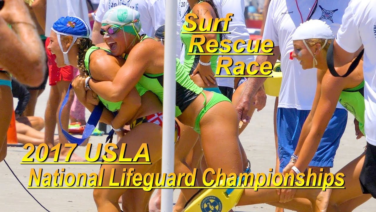2017 USLA National Lifeguard Championships / Daytona Beach / Women's Surf Rescue Race