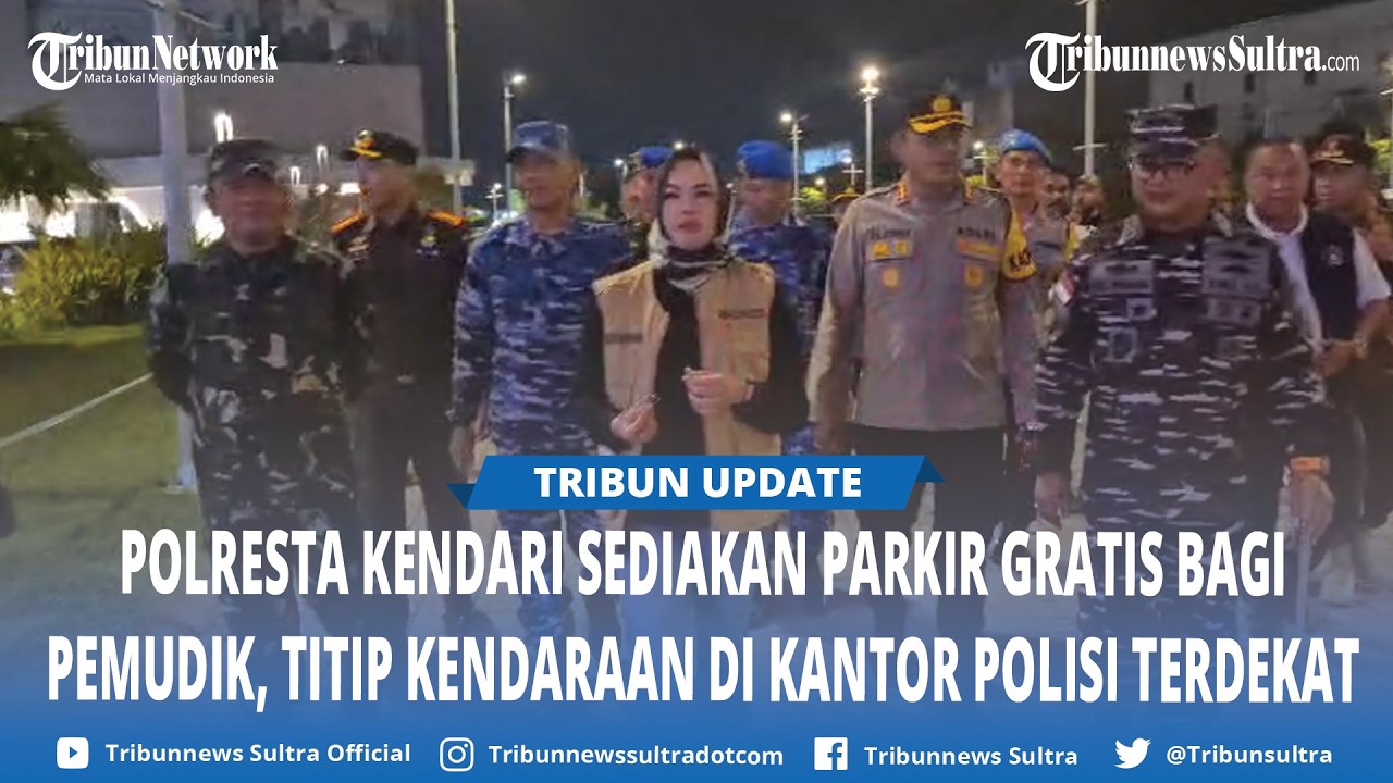 Polresta Kendari Sediakan Parkir Gratis Bagi Pemudik, Titip Kendaraan di Kantor Polisi Terdekat