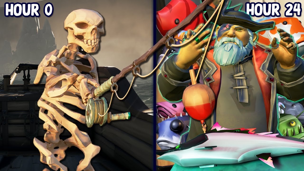 What happens when you FISH for 24 Hours in Sea of Thieves?