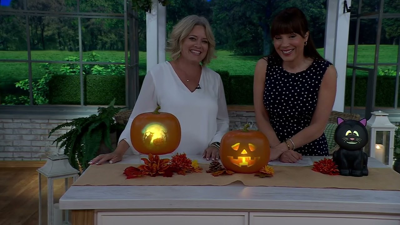 Jabberin' Jack Talking Pumpkin with Animated Halloween Scenes on QVC