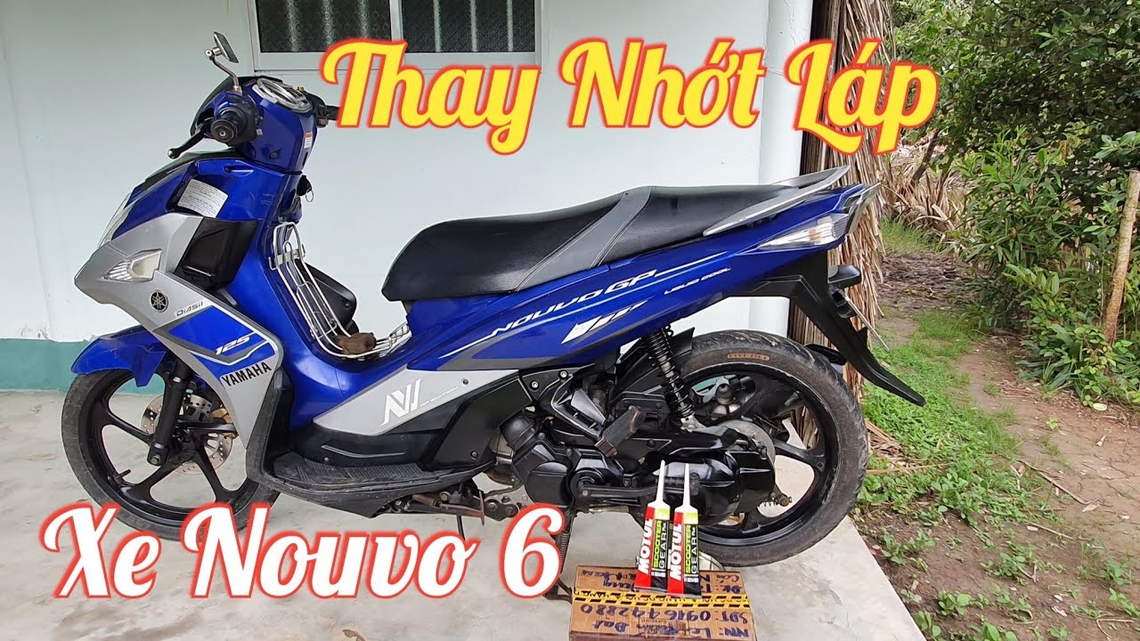 Cách Thay Nhớt Láp(Nhớt Số) Cho Xe Tay Ga Nouvo 6 Tại Nhà | XE&VLOGS
