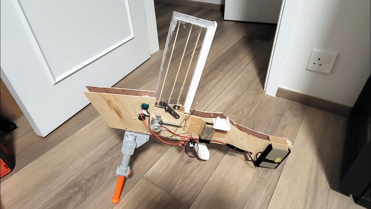 I built a Nerf machine gun | First prototype