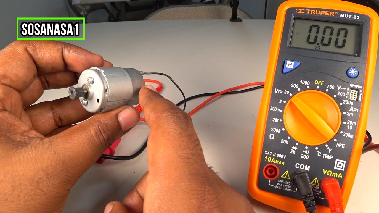 how to test electric motor with multimeter mut 33