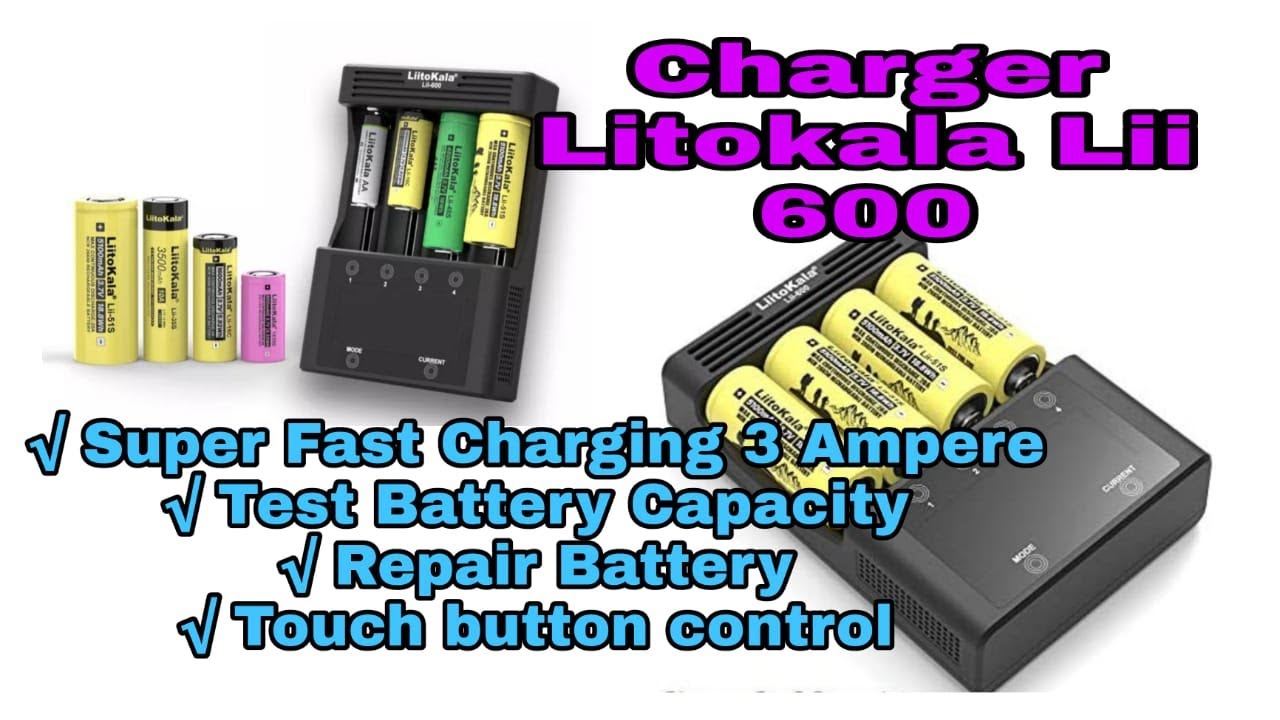 Litokala lii-600 Battery Charger || Unboxing and Review Fast charger