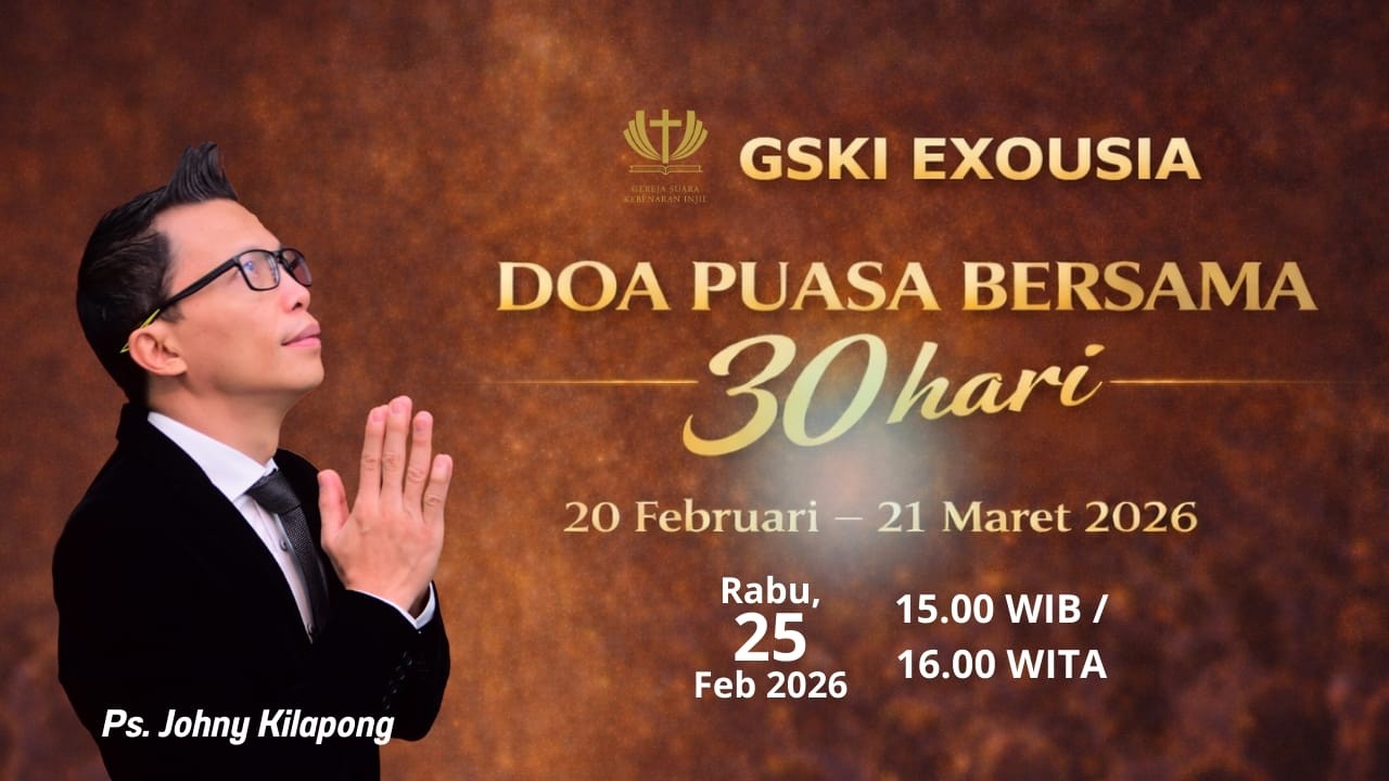 Doa Puasa Bersama 30 hari | Hari ke-6 |  Rabu, 25 Feb 2026 | Ps. Johny Kilapong
