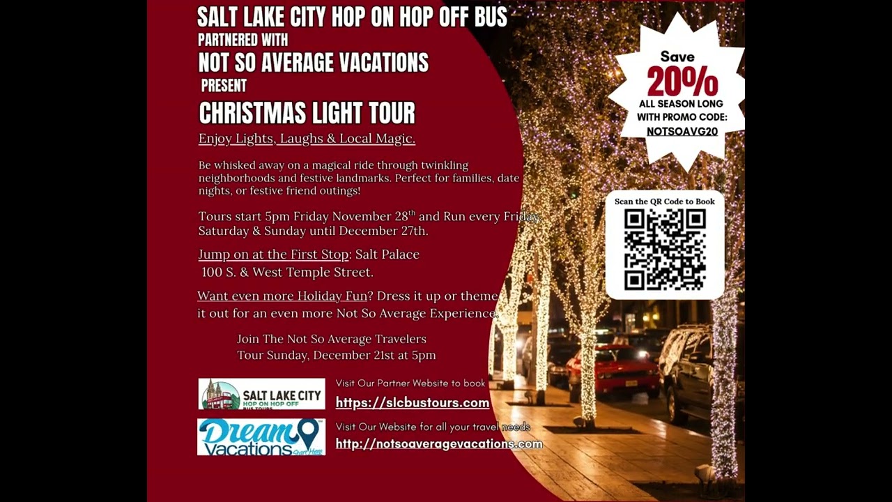 We partnered with Salt Lake City Hop On Hop Off Bus Tous for their Christmas Lights Tour.